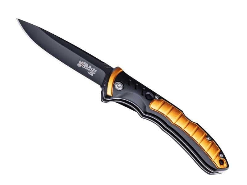COUTEAU HERBERTZ ALU NOIR/ORANGE