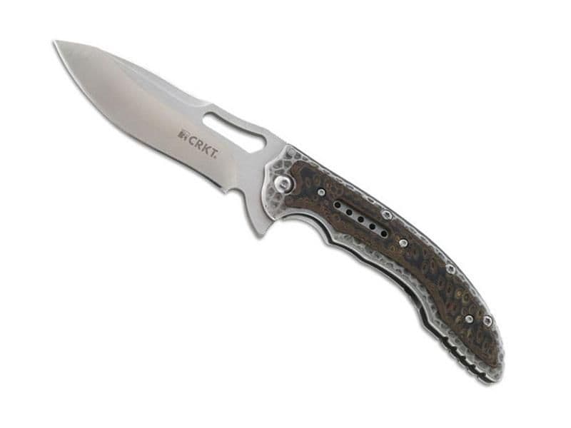 COUTEAU CRKT FOSSIL COMPACT BRUN
